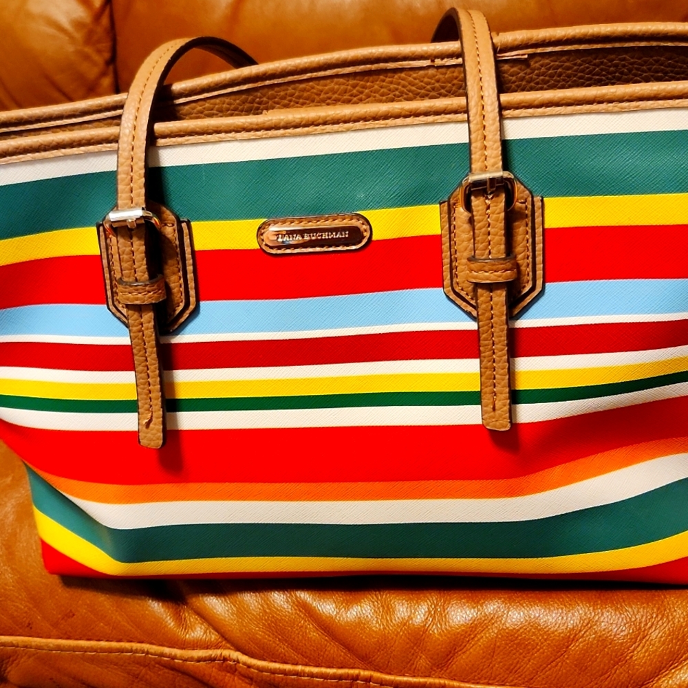 Dana Buchman Striped Tote